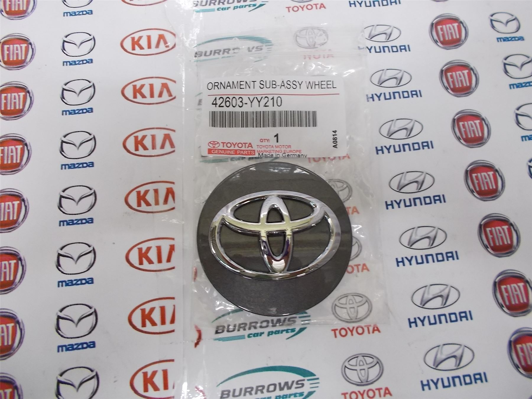 Genuine Toyota Auris,Avensis,Verso Graphite Alloy Wheel Centre Cap 42603YY210 eBay
