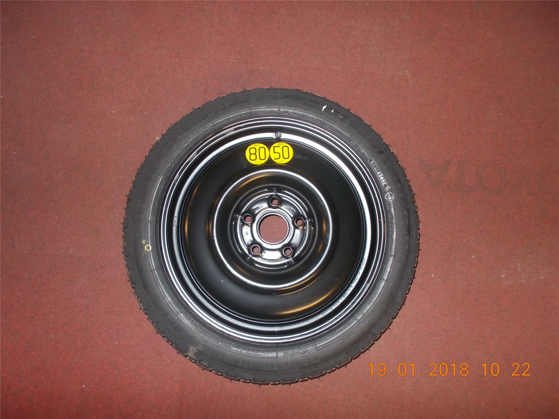 Genuine Toyota Verso 1316 17" Steel Space Saver Spare Wheel 42600