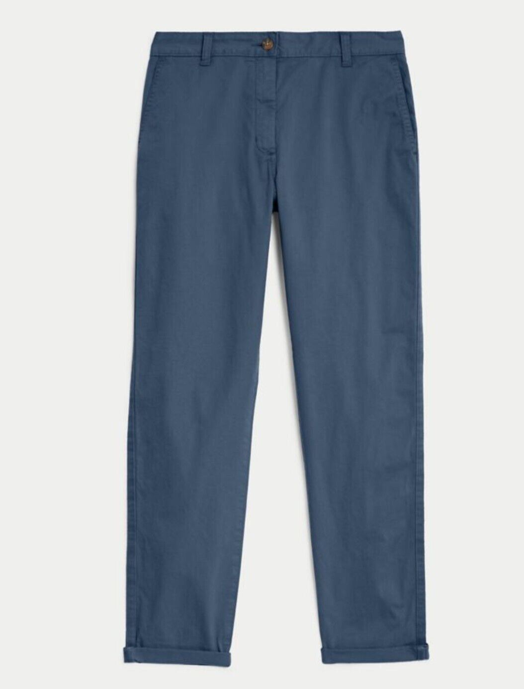 EX M&S DAMAS SLIM FIT CHINOS ALGODÓN RICO TOBILLO GRAZER PANTALONES PANTALÓN - Imagen 16 de 19