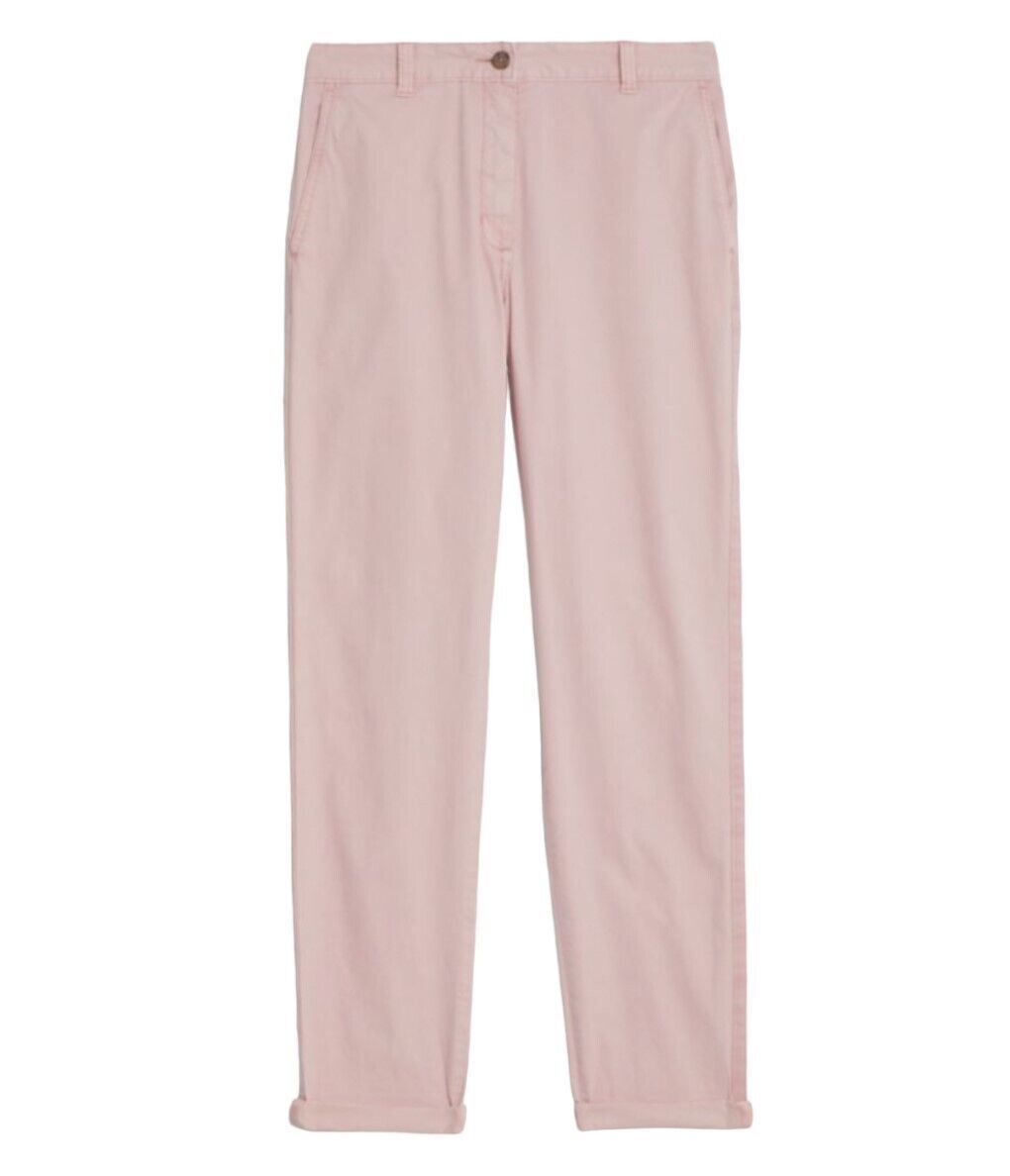 EX M&S DAMAS SLIM FIT CHINOS ALGODÓN RICO TOBILLO GRAZER PANTALONES PANTALÓN - Imagen 12 de 19