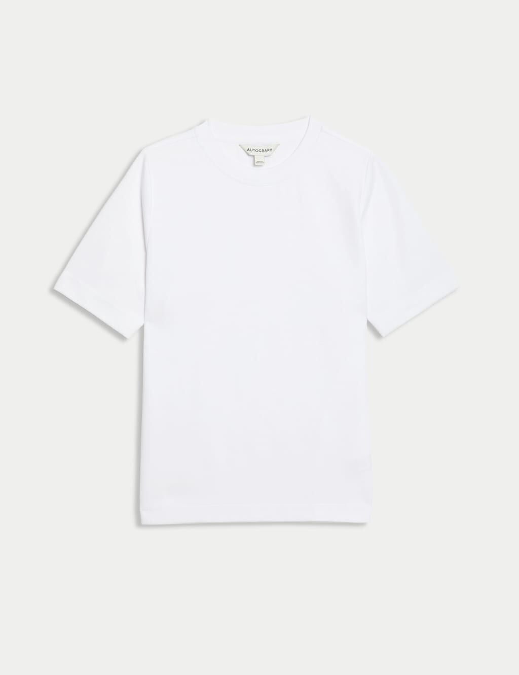 EX M*S T-SHIRT LADIES AUTOGRAPH Cotton Rich Crew Neck T-shirt Classic Top - Picture 8 of 8