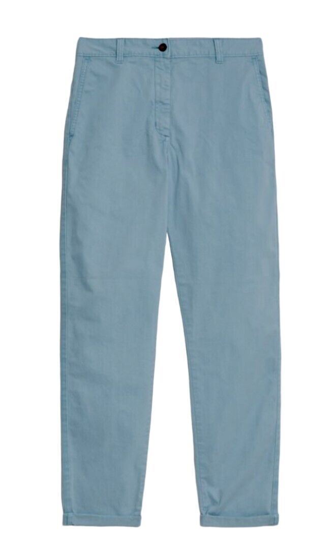 EX M&S DAMAS SLIM FIT CHINOS ALGODÓN RICO TOBILLO GRAZER PANTALONES PANTALÓN - Imagen 15 de 19