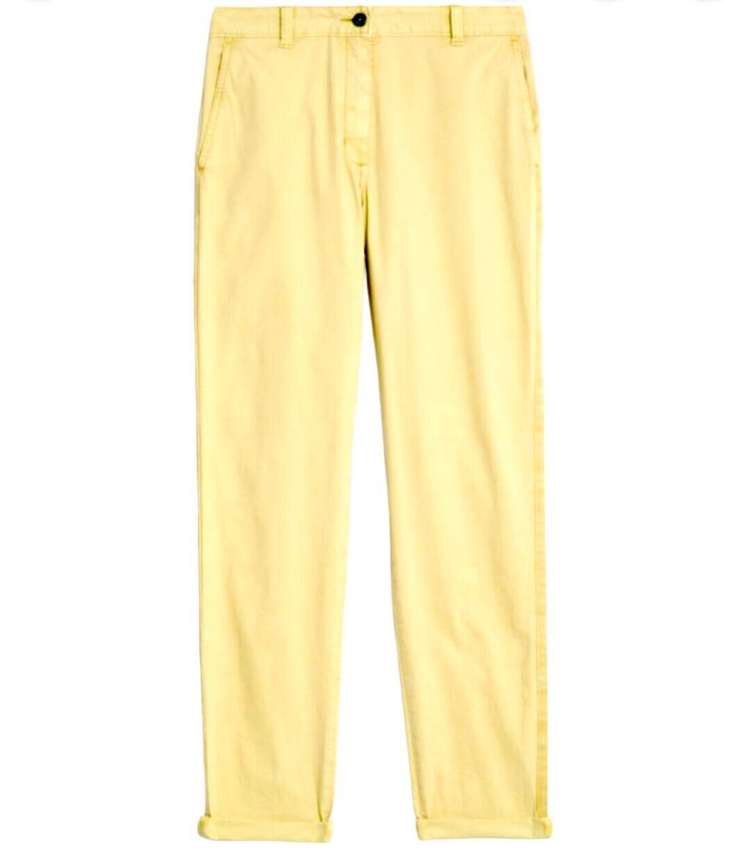 EX M&S DAMAS SLIM FIT CHINOS ALGODÓN RICO TOBILLO GRAZER PANTALONES PANTALÓN - Imagen 19 de 19