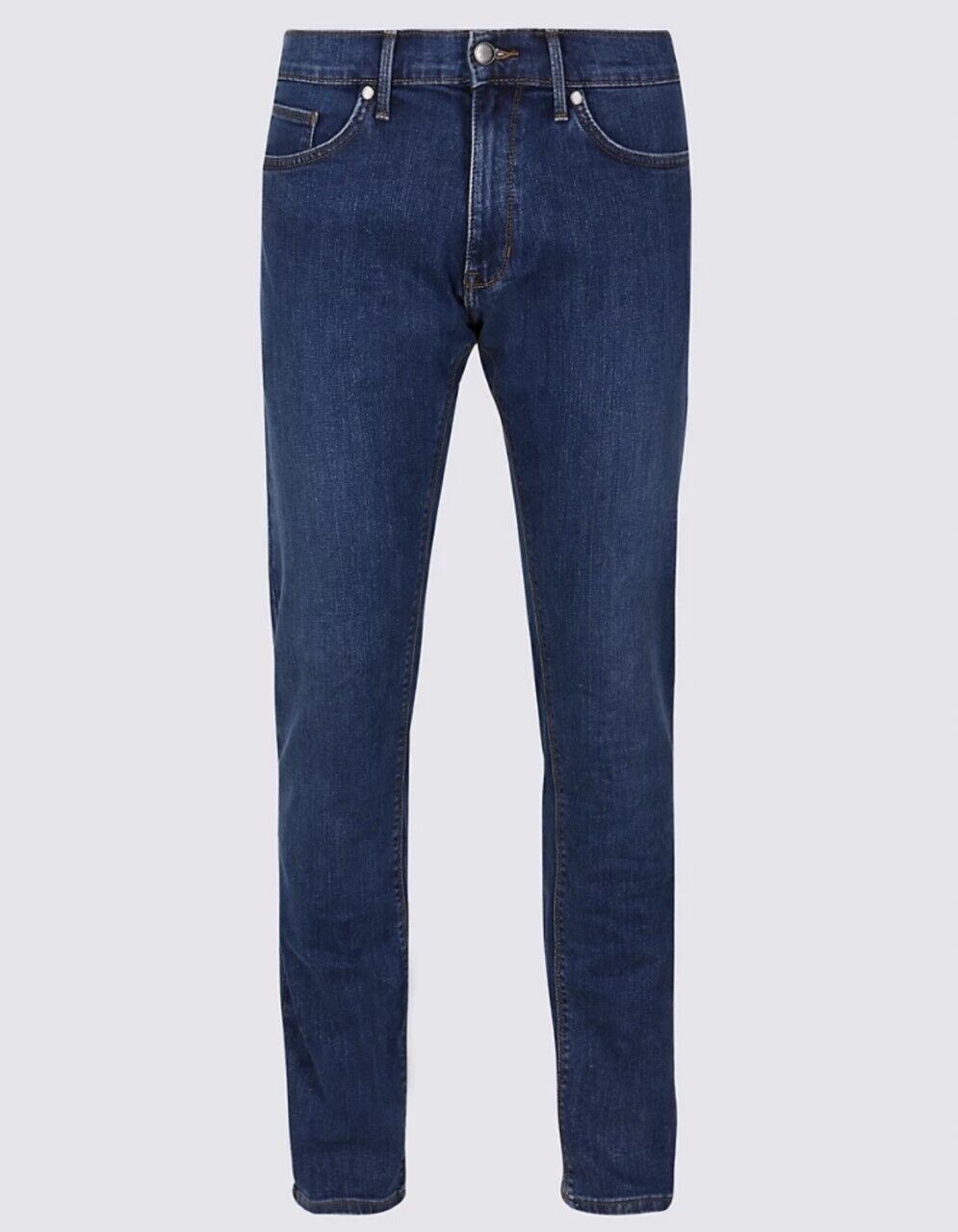 MENS ex m*s SLIM JEAN COTTON RICH SLIM DENIM PANT TROUSER COLOURS & SIZES - Picture 7 of 9