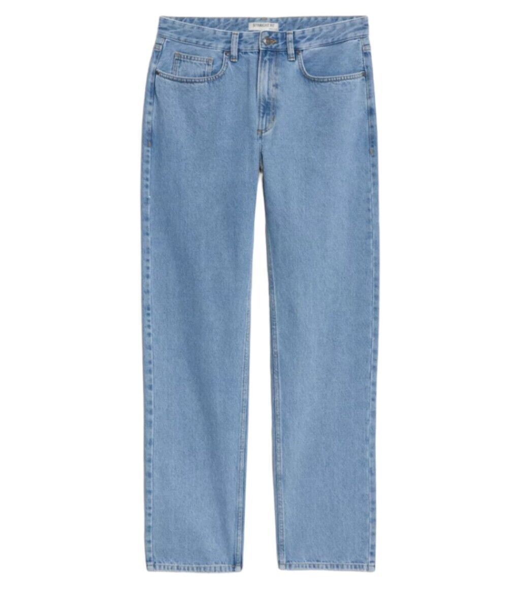 MENS STRAIGHT LEG JEAN COTTON REGULAR BASIC DENIM REGULAR FIT COMFORT PANTS m*s - Picture 8 of 9