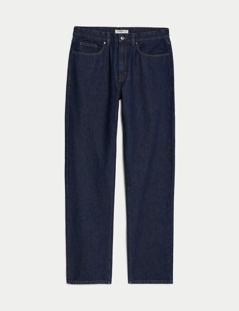 MENS STRAIGHT LEG JEAN COTTON REGULAR BASIC DENIM REGULAR FIT COMFORT PANTS m*s - Picture 7 of 9
