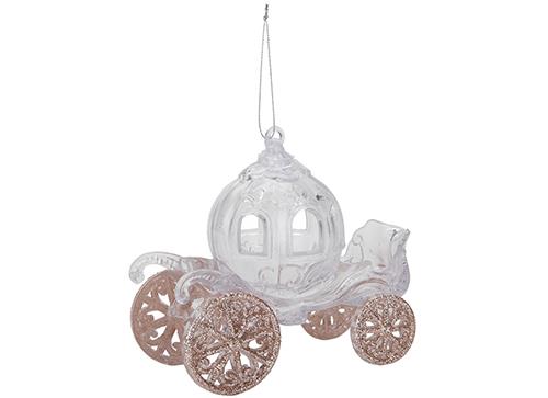 Rose Gold Christmas Tree Decorations Hanging Bauble Star Heart Unicorn Ornaments - Picture 6 of 17