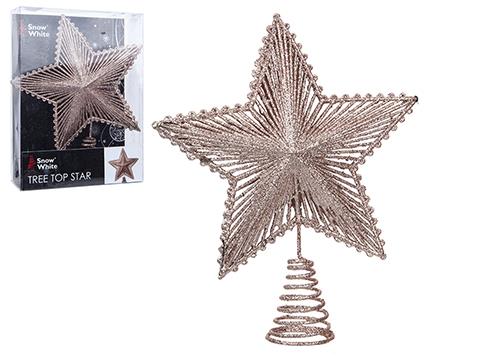 Rose Gold Christmas Tree Decorations Hanging Bauble Star Heart Unicorn Ornaments - Picture 16 of 17