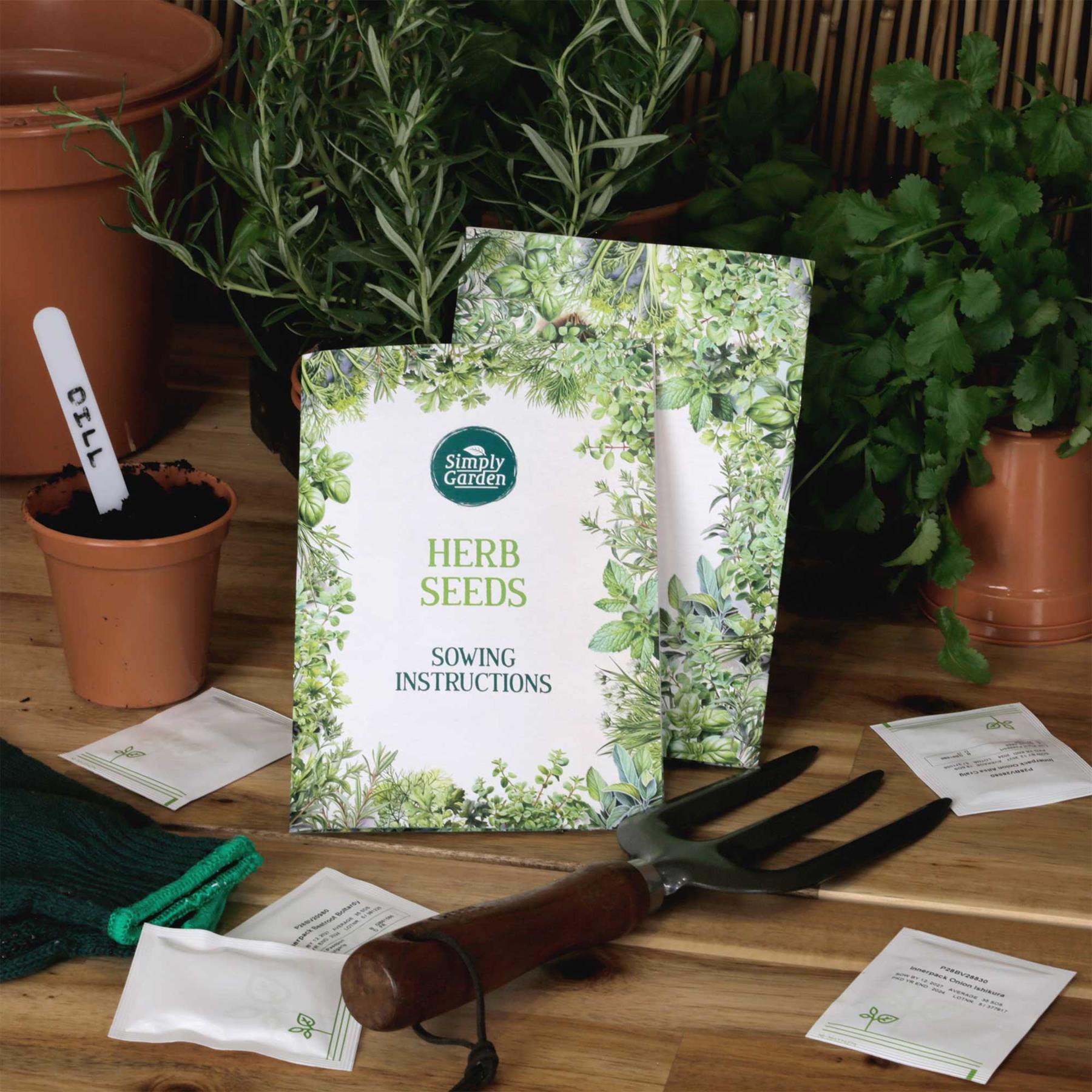 Garden Treasures Fresh Herbs Vegetable Fruit Seeds Grow Your Own Indoor Outdoor - Picture 7 of 58