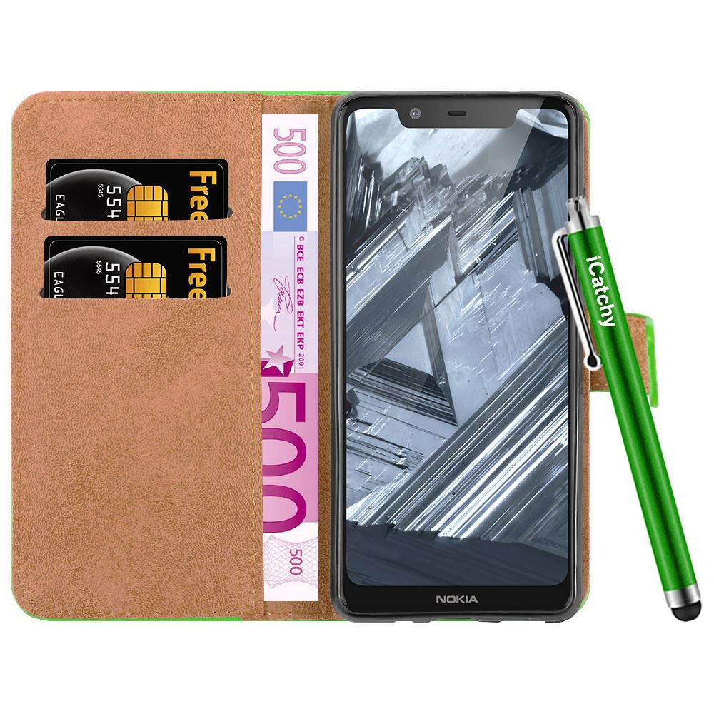 For Nokia 5.1 Phone Case Leather Wallet Book Flip Folio Stand View Cover - Picture 27 of 46