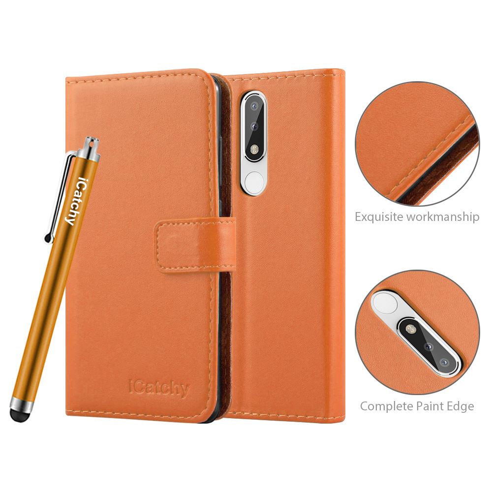For Nokia 5.1 Phone Case Leather Wallet Book Flip Folio Stand View Cover - Picture 30 of 46