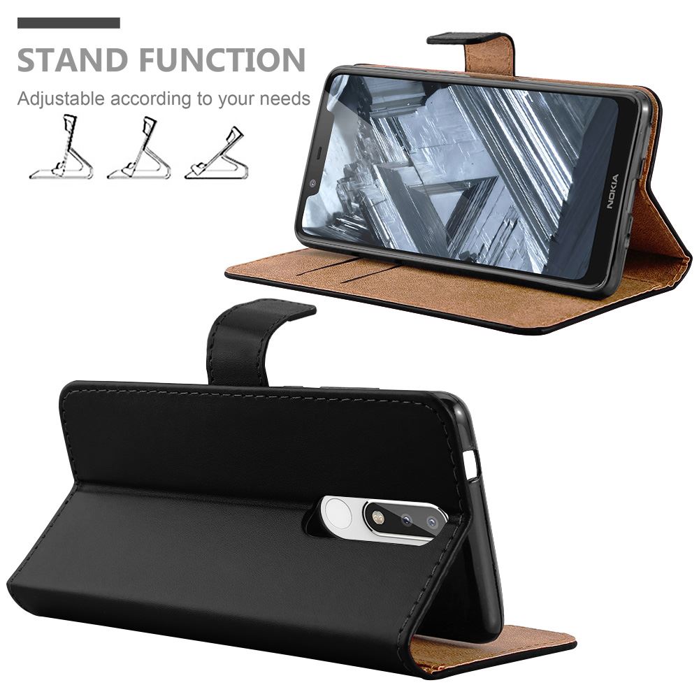 For Nokia 5.1 Phone Case Leather Wallet Book Flip Folio Stand View Cover - Picture 4 of 46