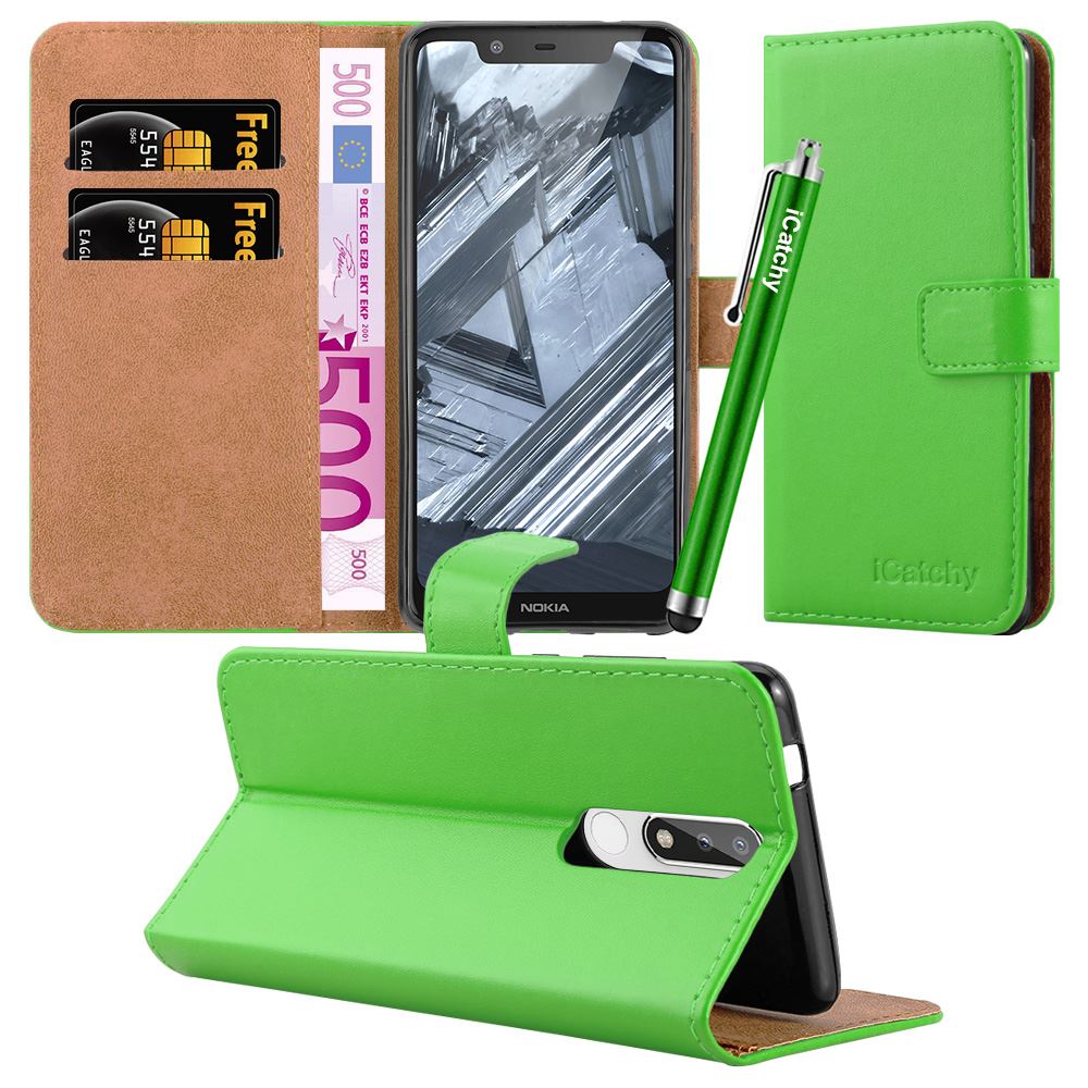 For Nokia 5.1 Phone Case Leather Wallet Book Flip Folio Stand View Cover - Picture 20 of 46