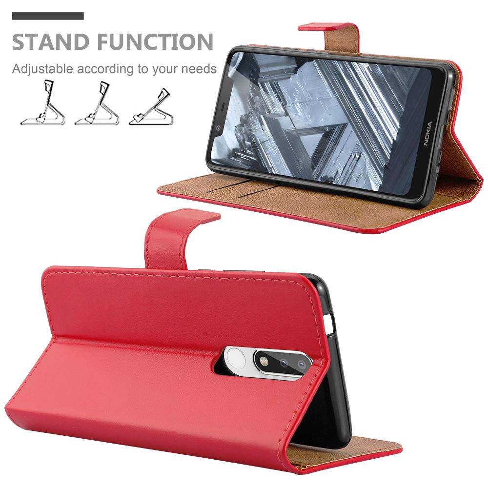 For Nokia 5.1 Phone Case Leather Wallet Book Flip Folio Stand View Cover - Picture 40 of 46