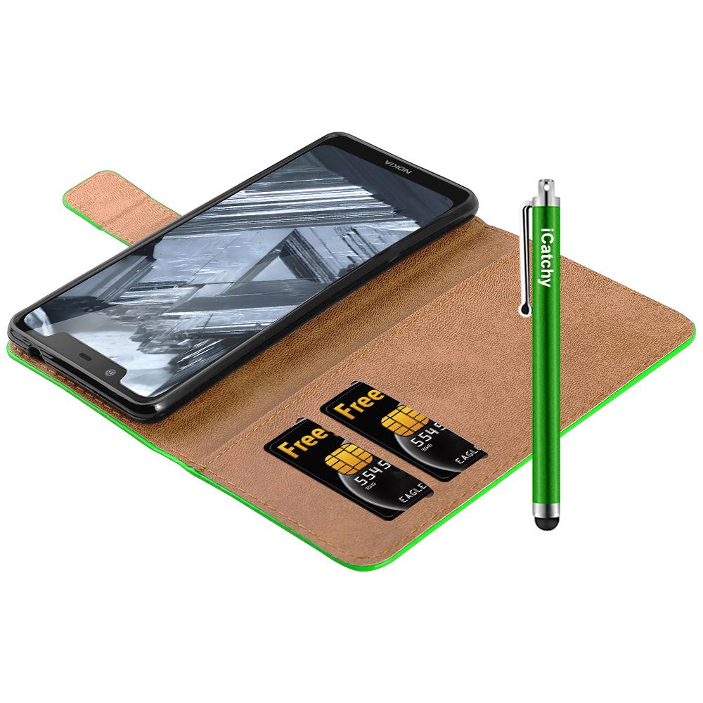 For Nokia 5.1 Phone Case Leather Wallet Book Flip Folio Stand View Cover - Picture 25 of 46