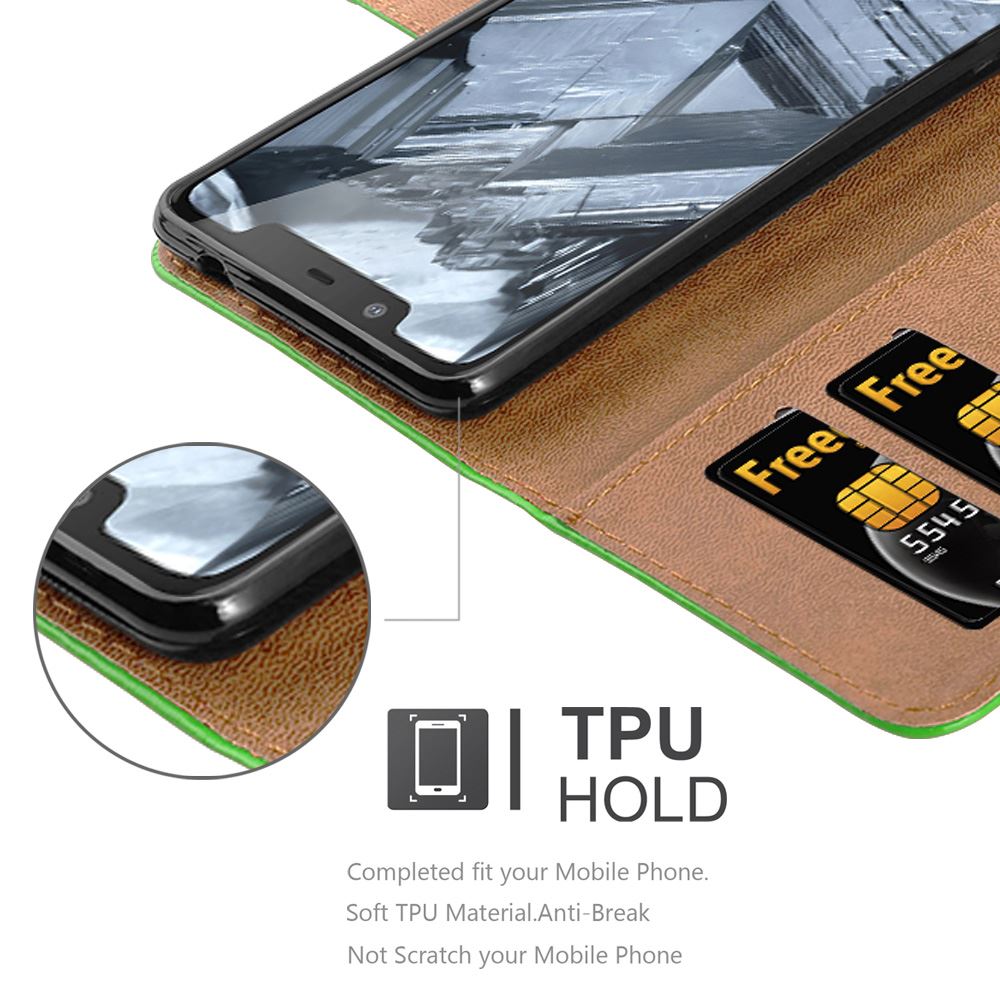 For Nokia 5.1 Phone Case Leather Wallet Book Flip Folio Stand View Cover - Picture 26 of 46