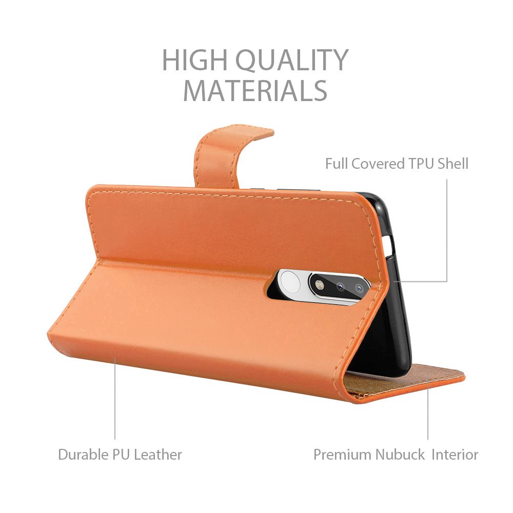 For Nokia 5.1 Phone Case Leather Wallet Book Flip Folio Stand View Cover - Picture 32 of 46