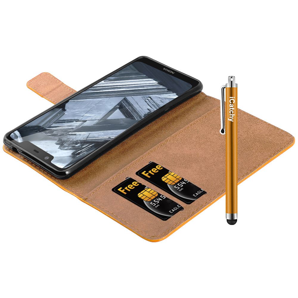 For Nokia 5.1 Phone Case Leather Wallet Book Flip Folio Stand View Cover - Picture 34 of 46