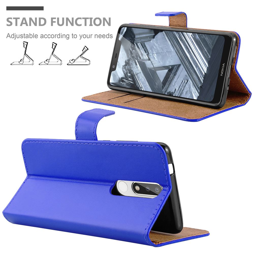 For Nokia 5.1 Phone Case Leather Wallet Book Flip Folio Stand View Cover - Picture 13 of 46