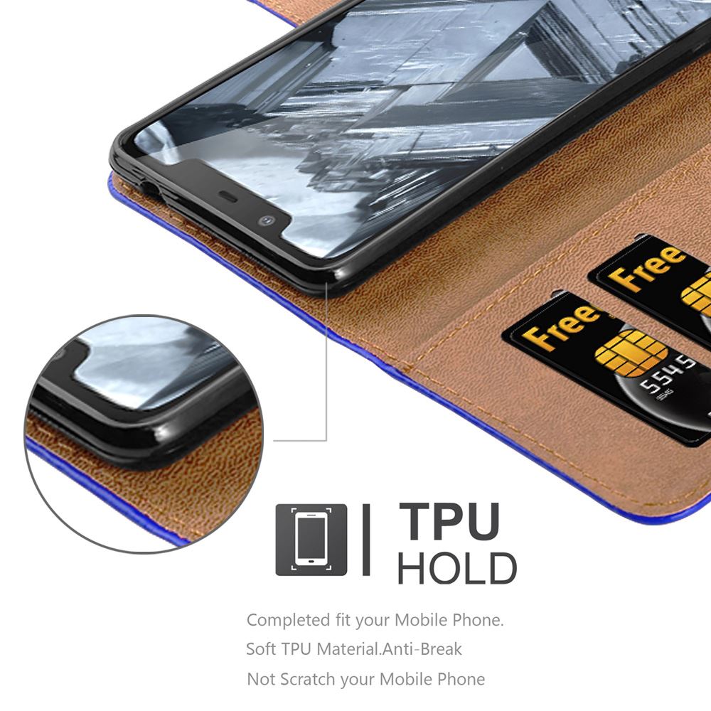 For Nokia 5.1 Phone Case Leather Wallet Book Flip Folio Stand View Cover - Picture 17 of 46