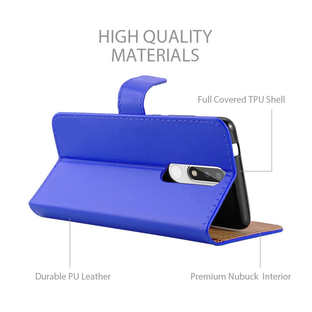 For Nokia 5.1 Phone Case Leather Wallet Book Flip Folio Stand View Cover - Picture 14 of 46