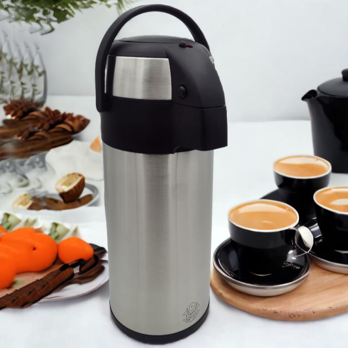 3L/5L Stainless Steel Airpot Hot Tea Coffee Drinks Vacuum Flask Jug Pump Teapots - Picture 17 of 19