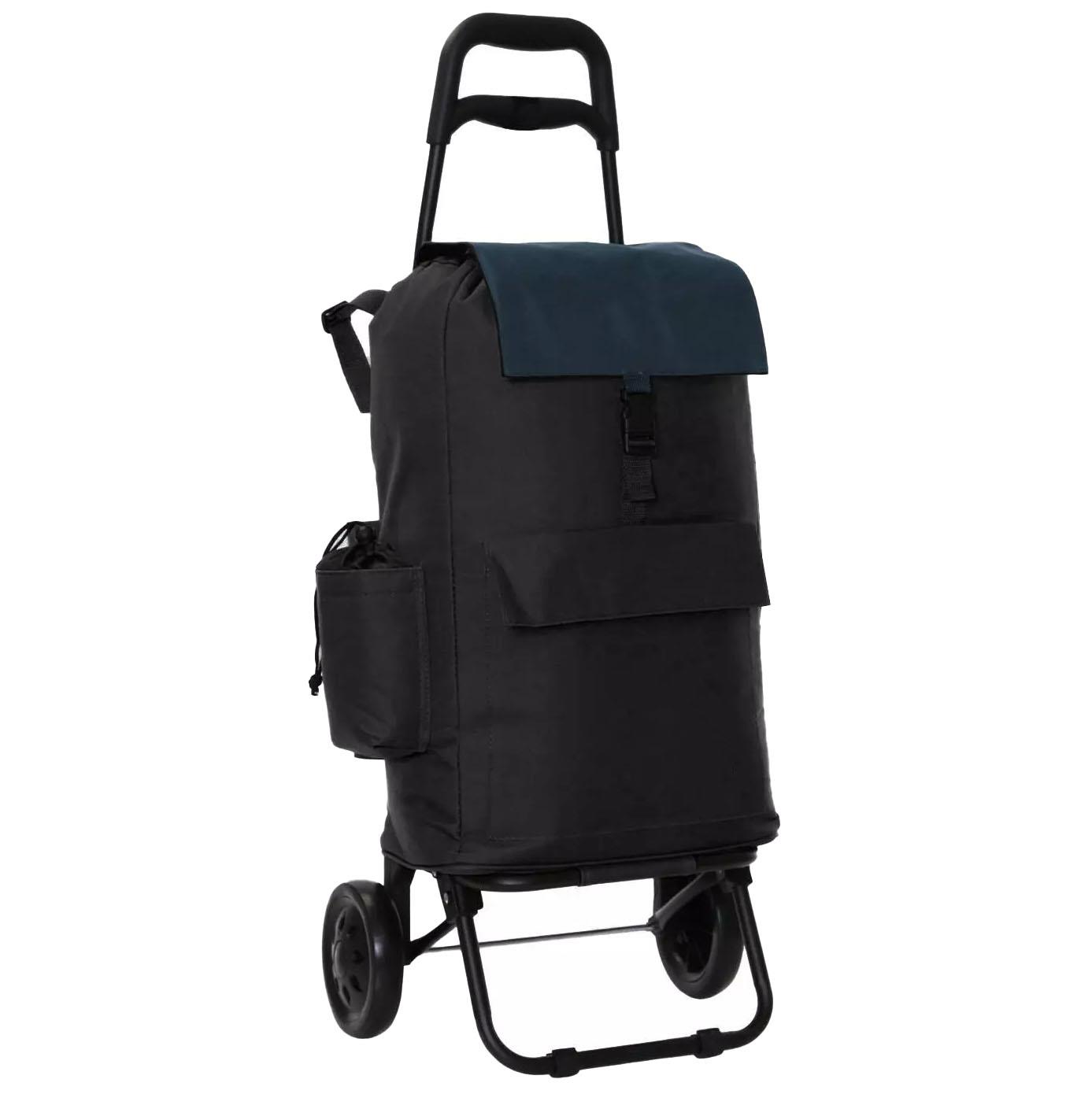 Lightweight Folding Shopping Trolley 2 Wheels Insulated Bag Luggage Grocery Cart - Picture 8 of 12