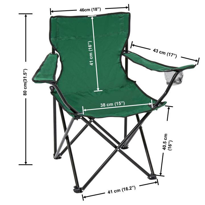 2x Folding Chairs Canvas Camping Chair Portable Fishing Beach Outdoor Garden New