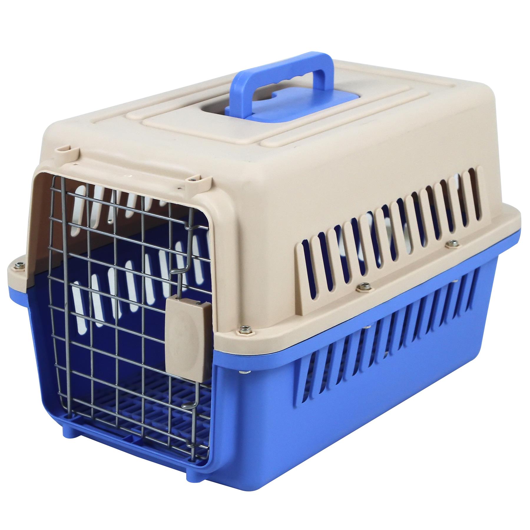 Large Pet Travel Carrier Cat Puppy Cage Dog Transporter Carry Box Airline Basket - Picture 3 of 3