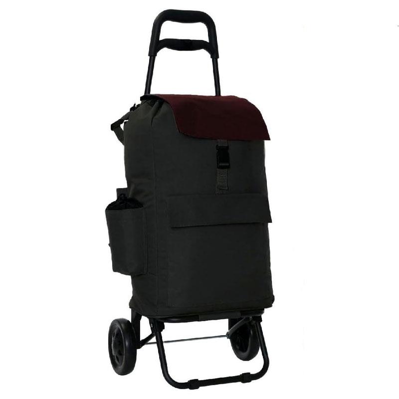 Lightweight Folding Shopping Trolley 2 Wheels Insulated Bag Luggage Grocery Cart - Picture 10 of 12