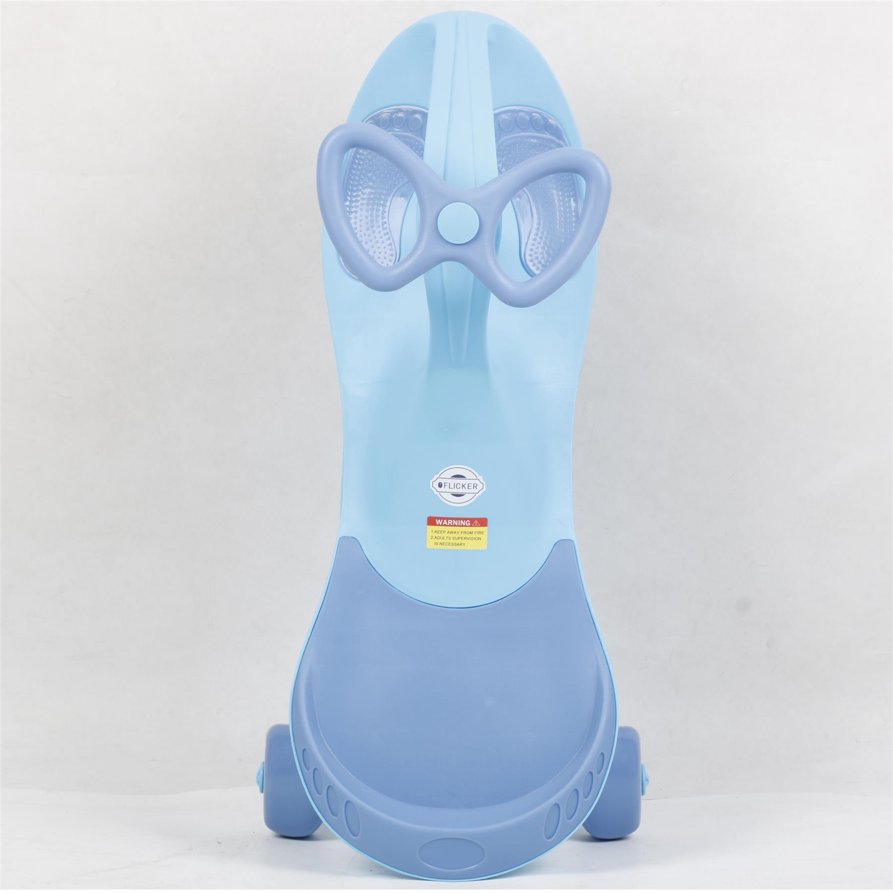 FLICKER SWING CAR RIDE ON SWIVEL SCOOTER KIDS TOY WIGGLE GYRO TWIST & GO - Picture 11 of 18