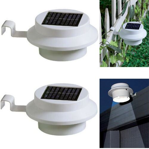 Solar Powered Fence Lights Wall Door Step Smd Led Light Outdoor