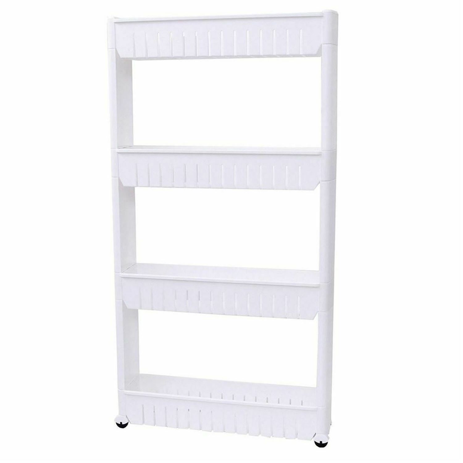 Slide Out Küchenwagen Rack Halter Slim Aufbewahrung 3,4 Regal Organizer auf Rollen 1 Slide Out Küchenwagen Rack Halter Slim Aufbewahrung 3,4 Regal Organizer auf Rollen