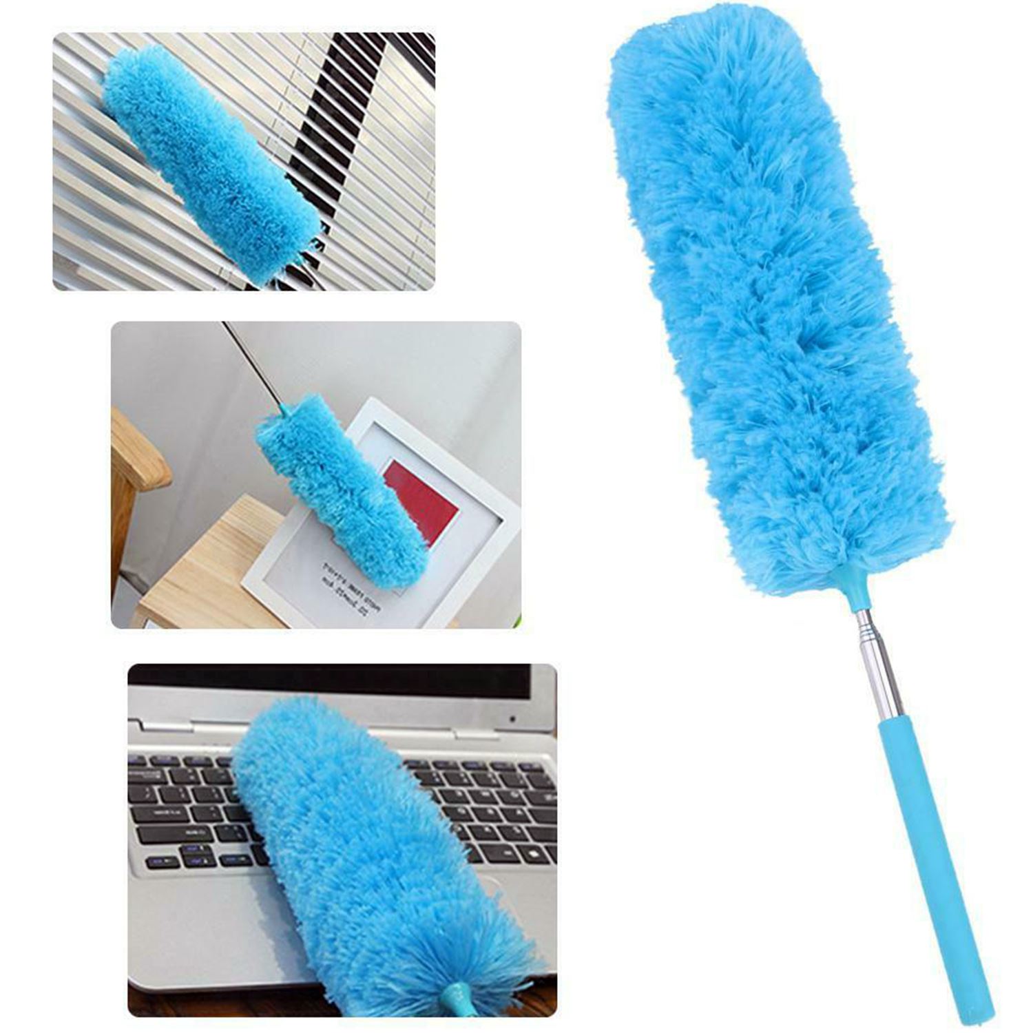 Microfibre Duster Telescopic Handle Extendable Magic Cleaning Feather Brush eBay