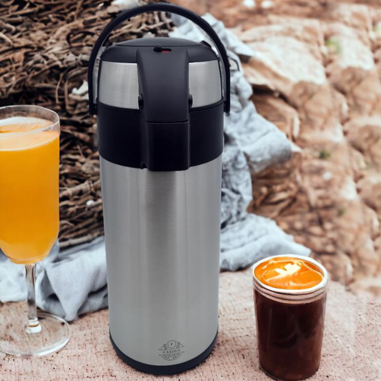 3L/5L Stainless Steel Airpot Hot Tea Coffee Drinks Vacuum Flask Jug Pump Teapots - Picture 14 of 19
