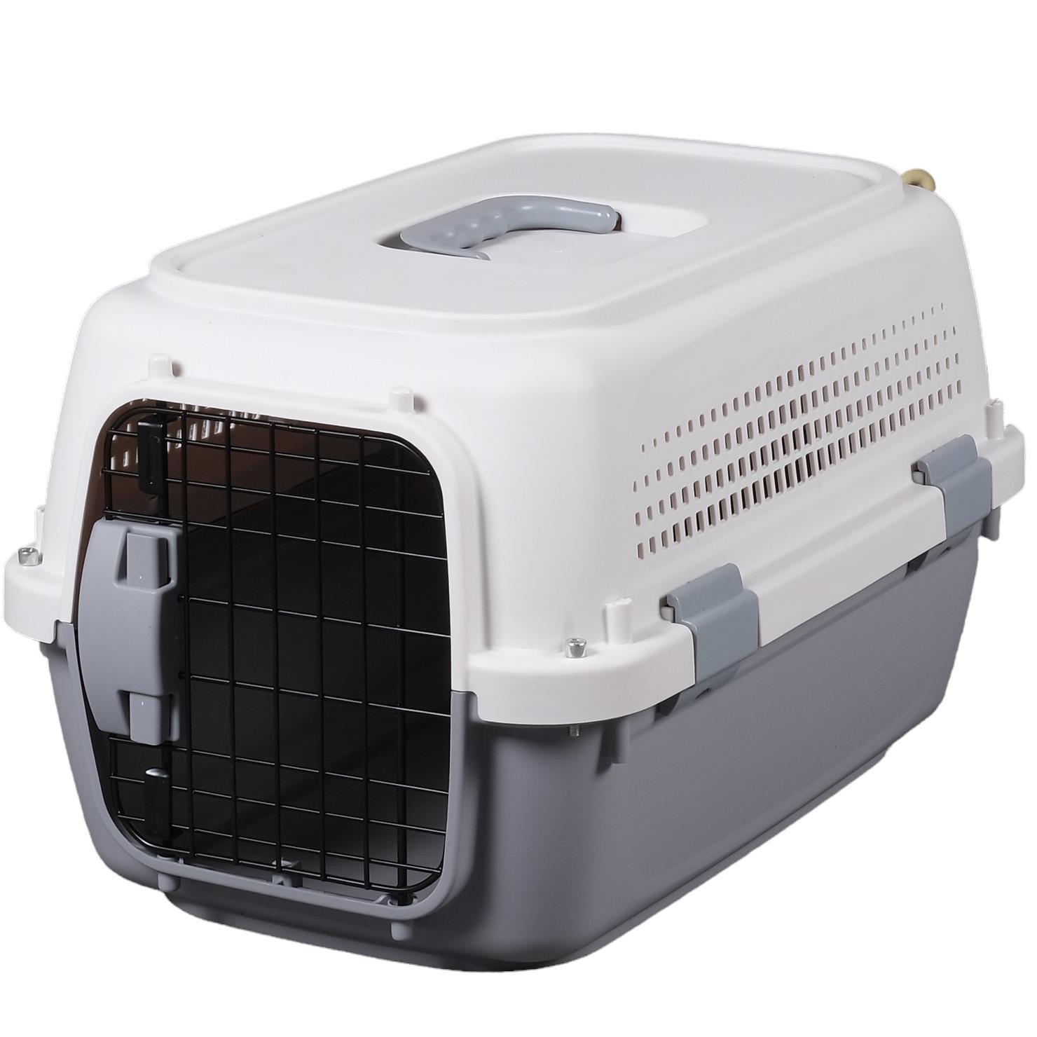 Large Pet Carrier Outdoor Travel Animal Transport Carry Cat Dog Basket Crate Box - Picture 7 of 14