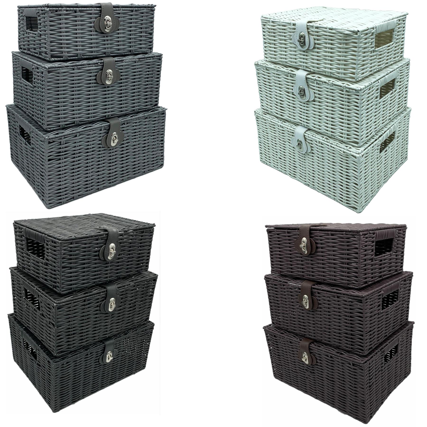 Woven storage box with lid Clearance