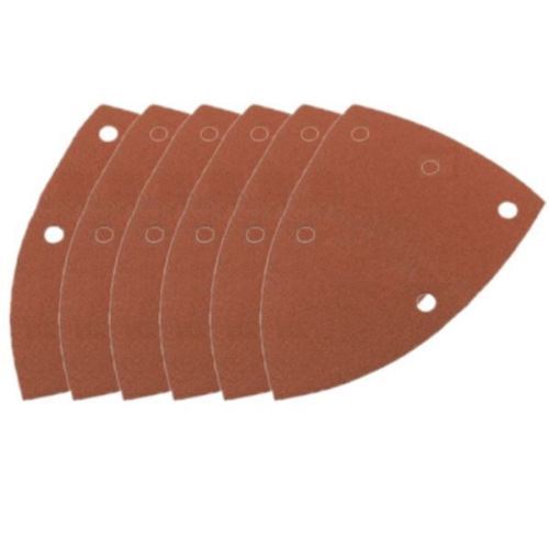 2 x 6 PALM SANDER SANDING PADS DISCS SHEETS P80 GRADE COARSE HOLE