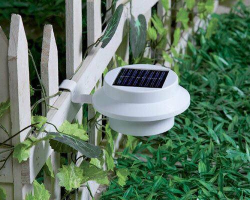 Solar Powered Fence Lights Wall Door Step Smd Led Light Outdoor
