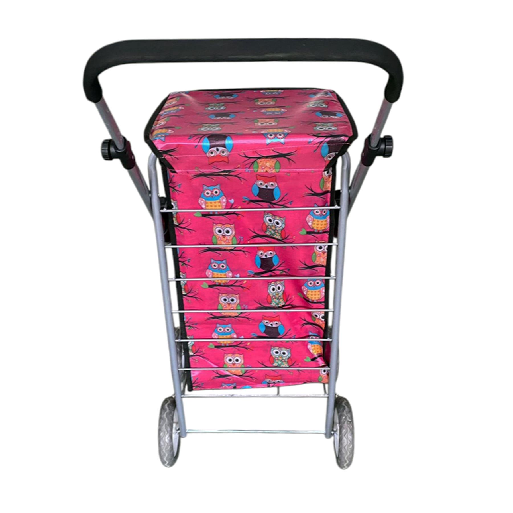 Large 6 Wheels Shopping Trolley Folding Cart Lightweight Travel Grocery Trolley - Picture 19 of 20