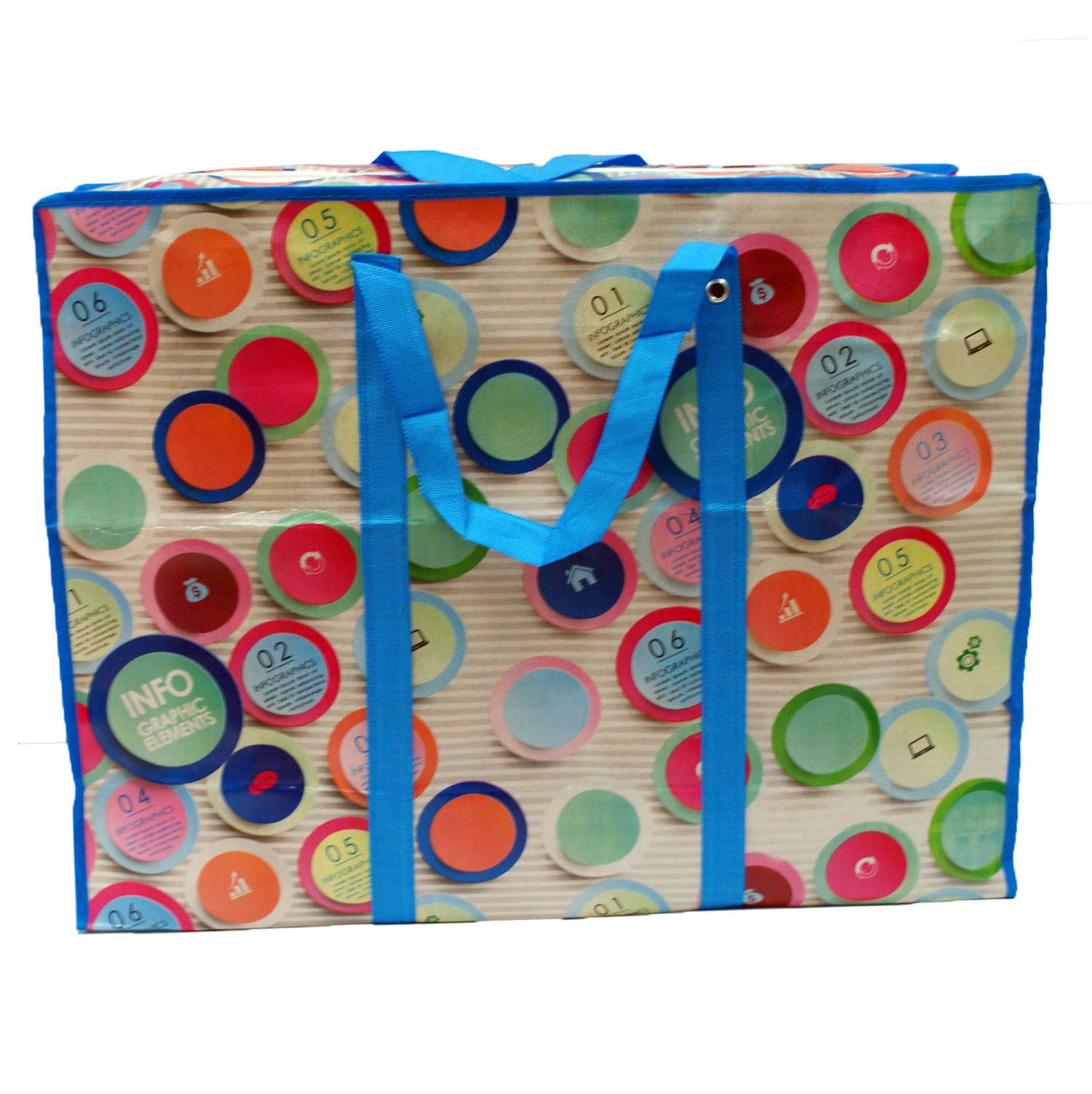 Extra Large Jumbo Laundry Shopping Bag Children Toy Zipped Storage