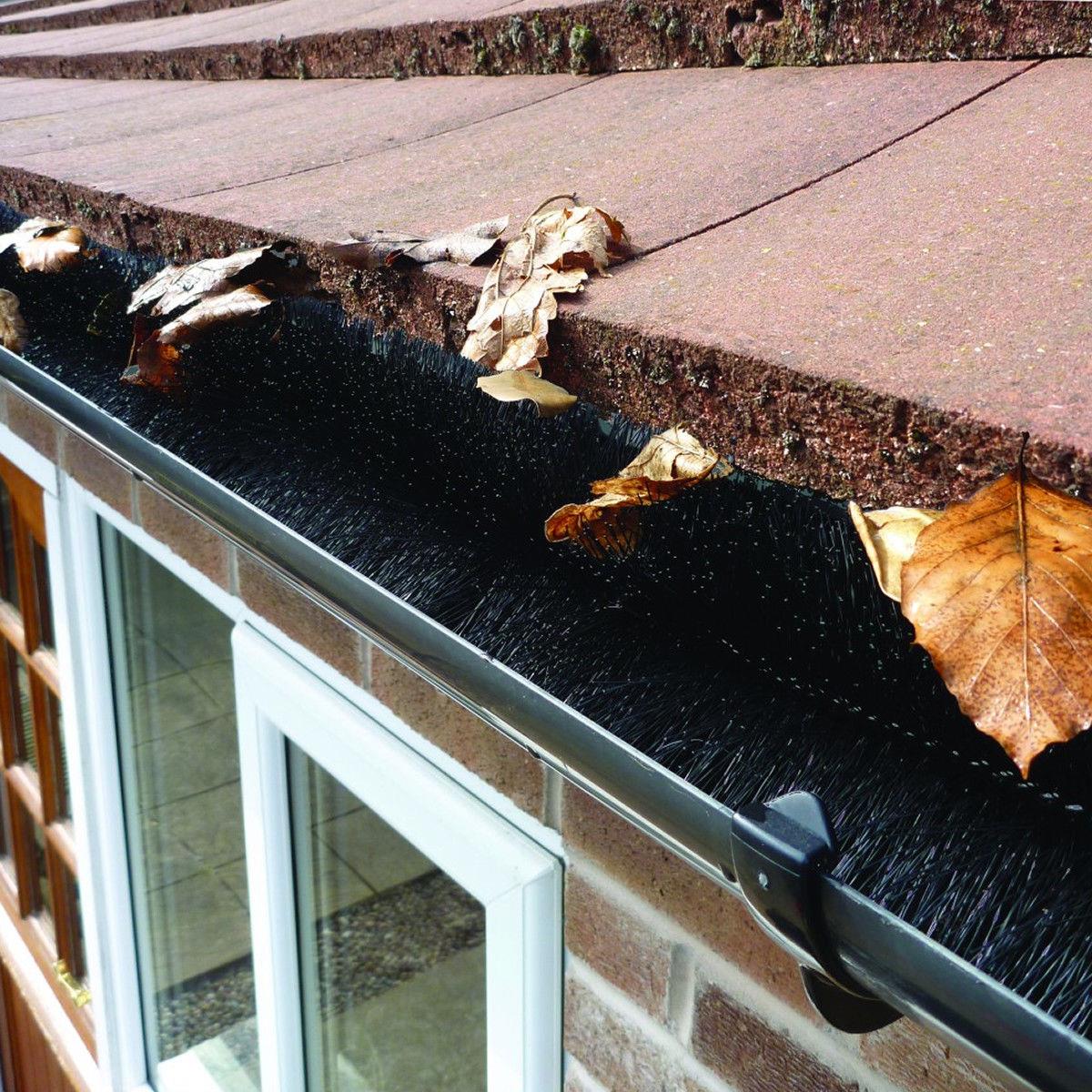 GUTTER GUARD GUTTER BRUSH LEAF GUTTERING DRAIN GUARD BLOCK PREVENTION
