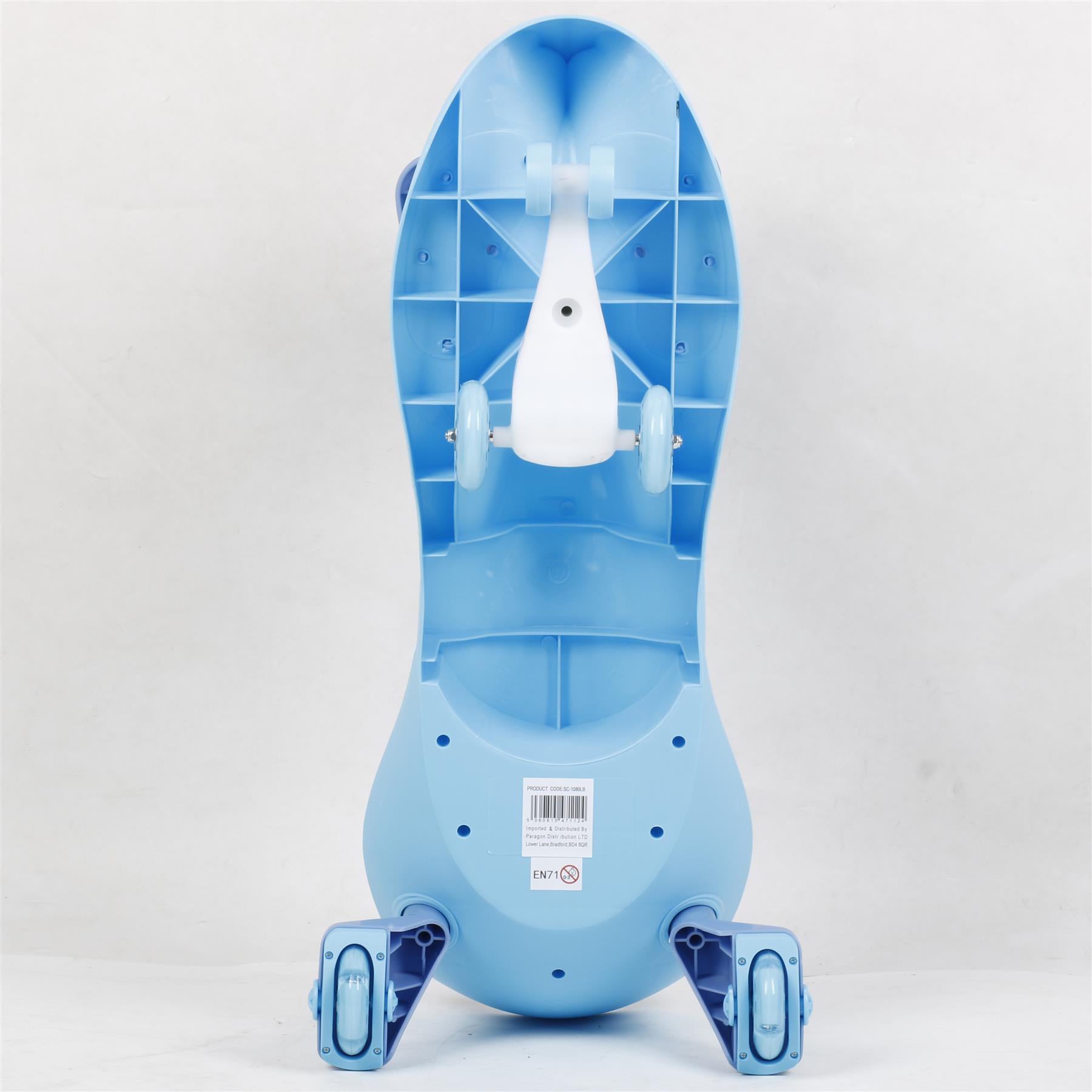 FLICKER SWING CAR RIDE ON SWIVEL SCOOTER KIDS TOY WIGGLE GYRO TWIST & GO - Picture 12 of 18