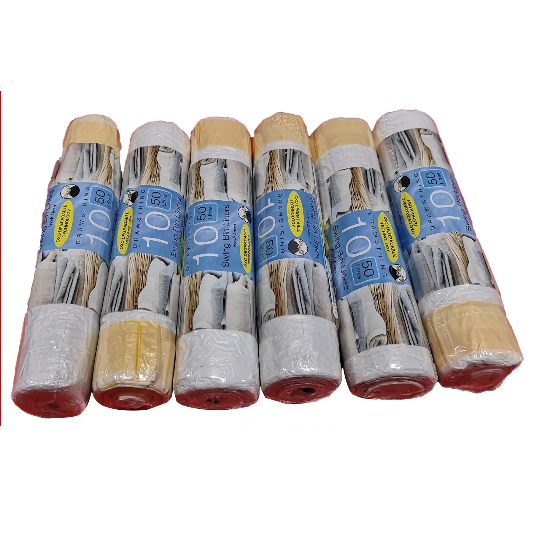 60 x FRAGRANCED SCENTED SWING BIN LINERS 6 PACKS 10 REFUSE WASTE SACK