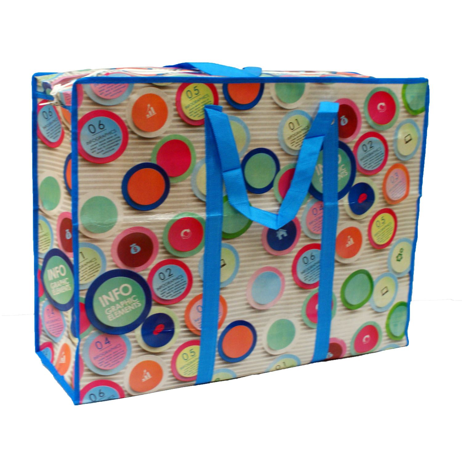 Extra Large Jumbo Laundry Shopping Bag Children Toy Zipped Storage