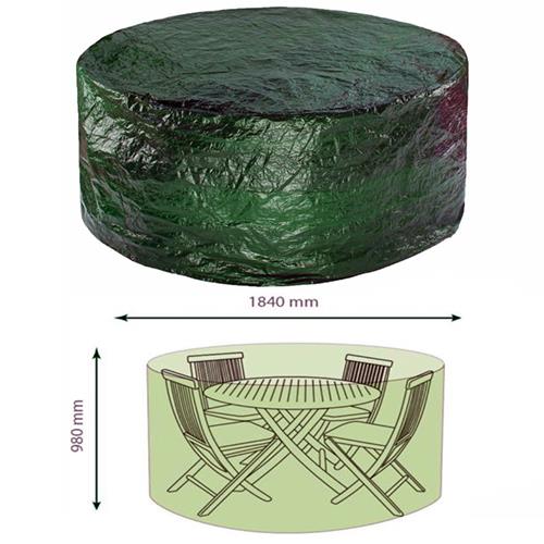 Faboer Outdoor Medium Round Garden Patio Table Chair Set Furniture