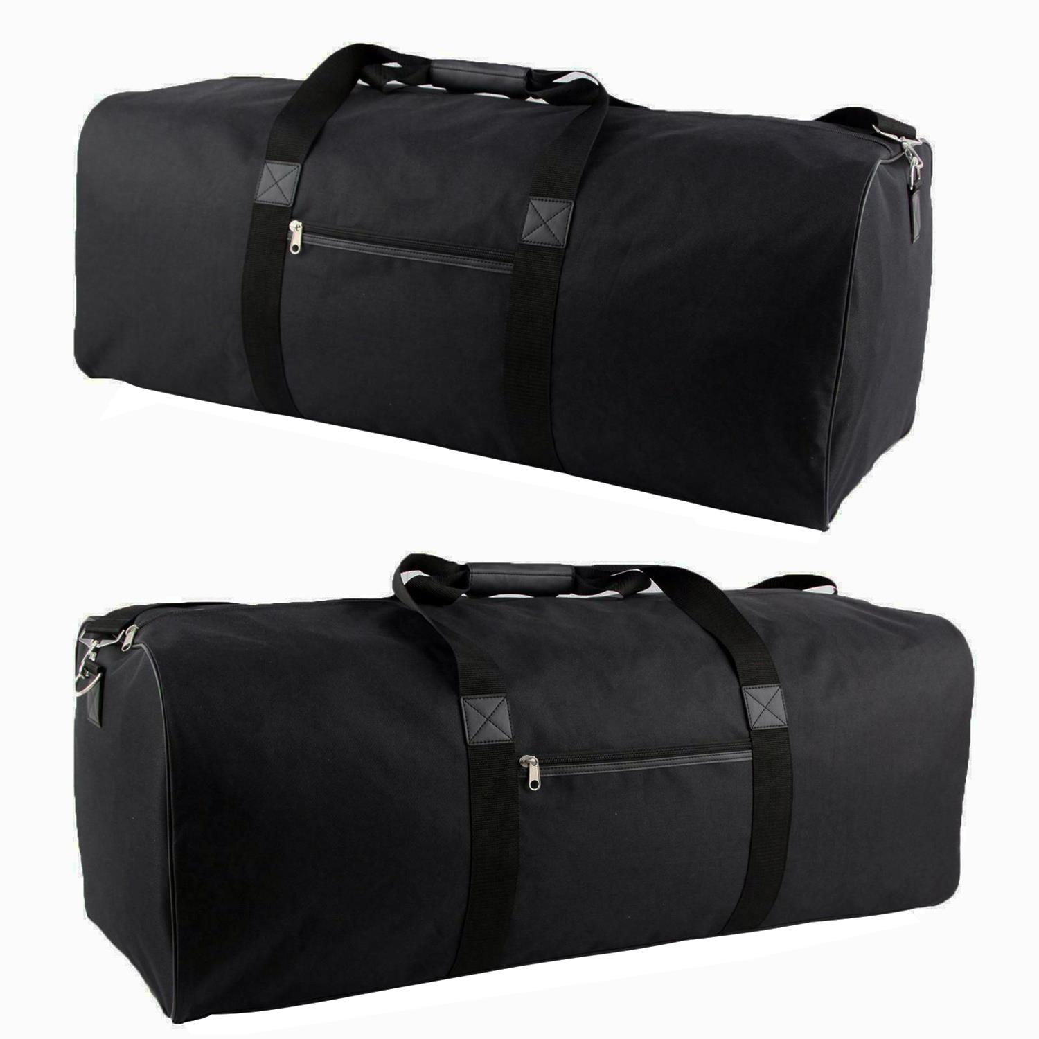 suitcase with duffle bag