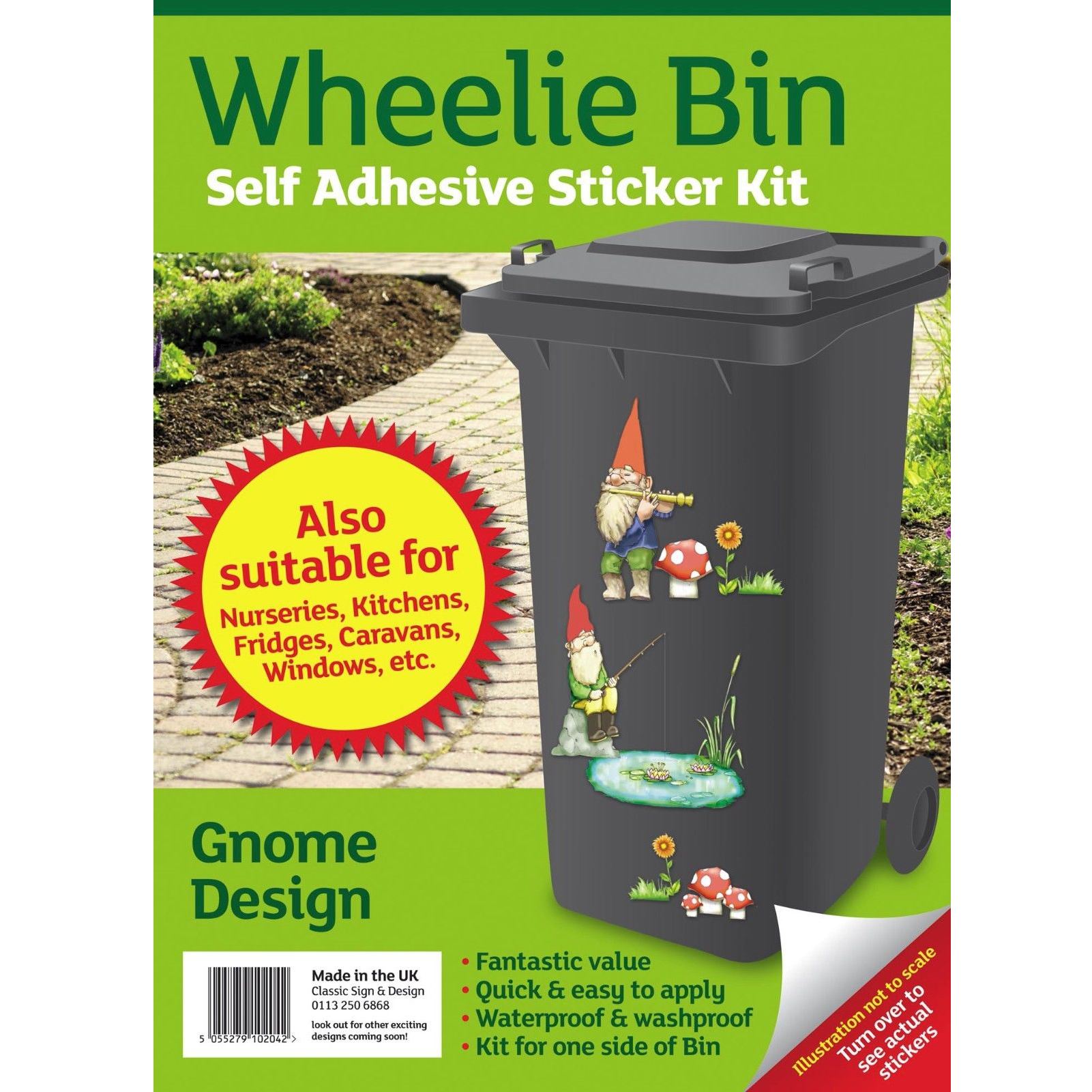5 x Number 2 Wheelie Bin Numbers Self Adhesive Stickers Garden Décor