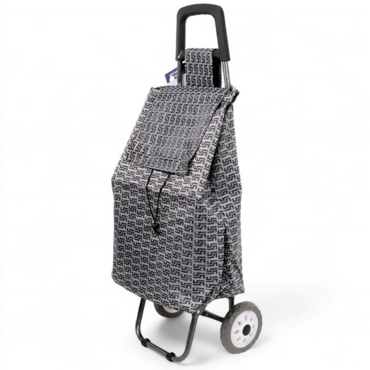 50L Shopping Trolley Large Lightweight Folding Waterproof Bag 2 Wheels Roll Cart - Picture 13 of 18