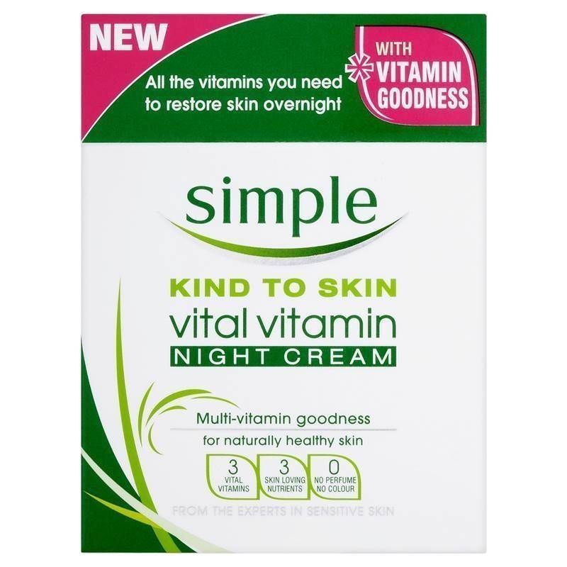simple vitamin night cream